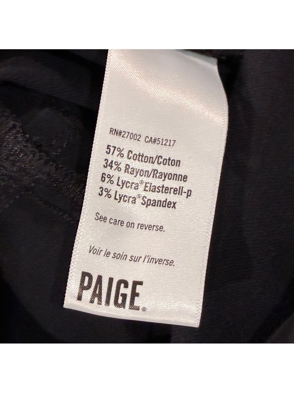 Paige Mayslie Denim Jumpsuit in Washed Black - Size 6 - Picture 15 of 16